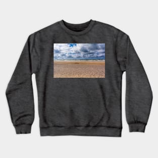 Empty Baltic sea and beach Crewneck Sweatshirt